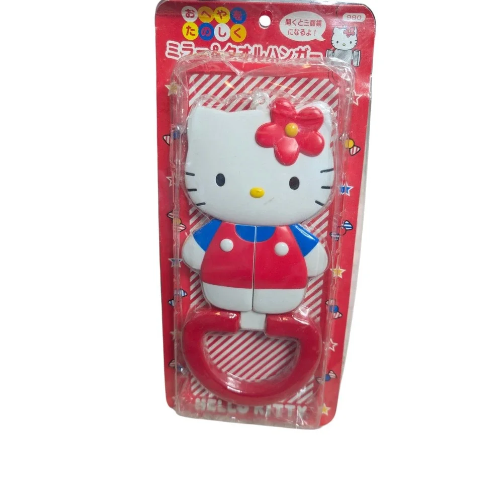 Vintage hello Kitty Handheld Mirror 2002 Sanrio Tokyo, Japan